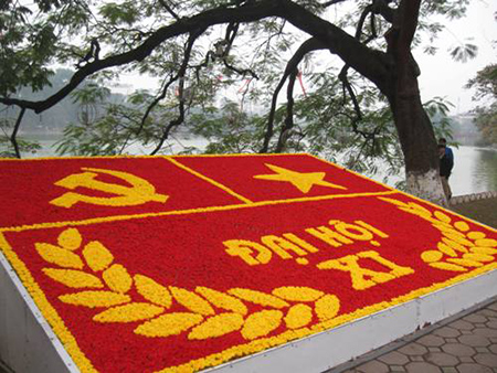 Hanoi is beautified before the 11th National Party Congress